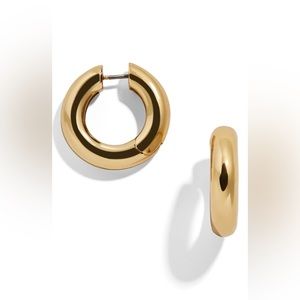 BaubleBar Dalilah Small Tube Huggie Hoops